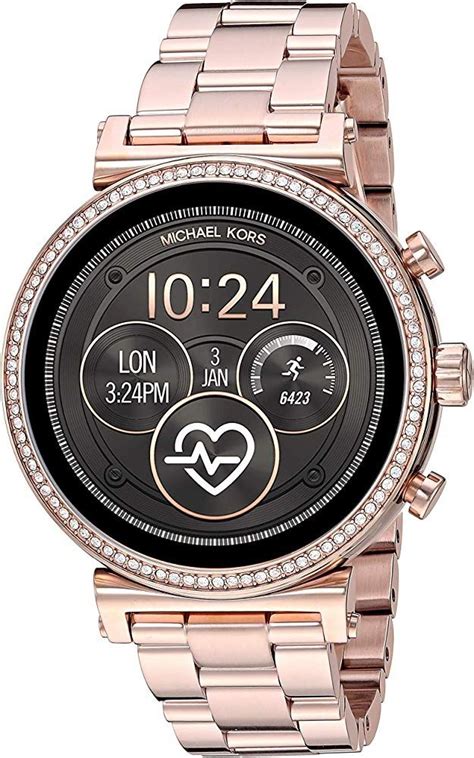 smartwatch goud michael kors|michael kors rose gold smartwatch.